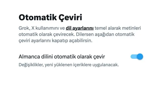 X’te otomatik çeviri nasıl kapatılır? Gizli ayar rehberi