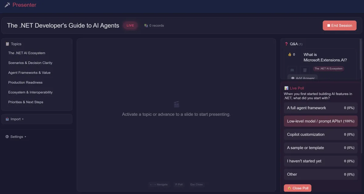 .NET'in Composable AI Stack'i: ConferencePulse Vakası