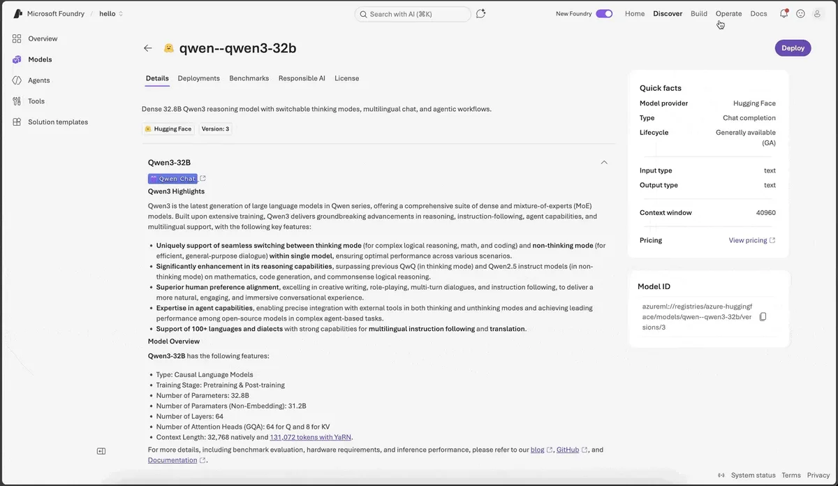 Foundry Managed Compute: Açık Modelleri Kendi GPU'nuzda